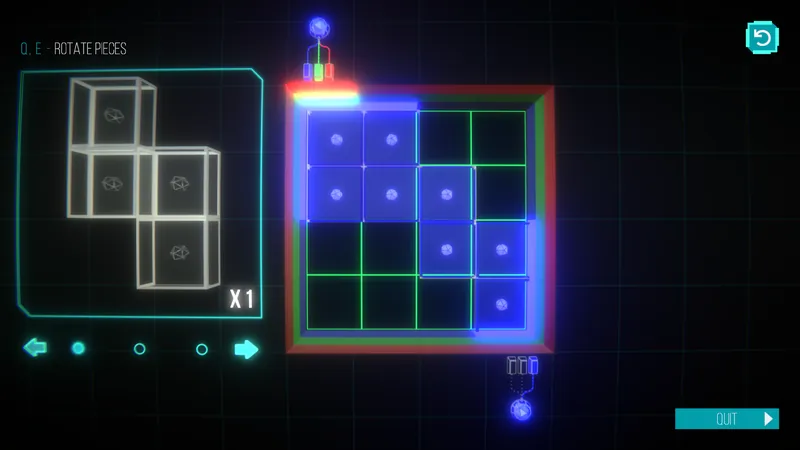 Psytech puzzle, before layout update